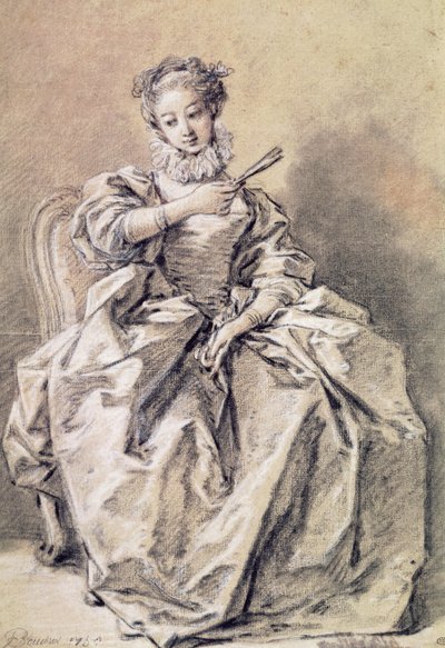 Frau im spanischen Kostüm von François Boucher